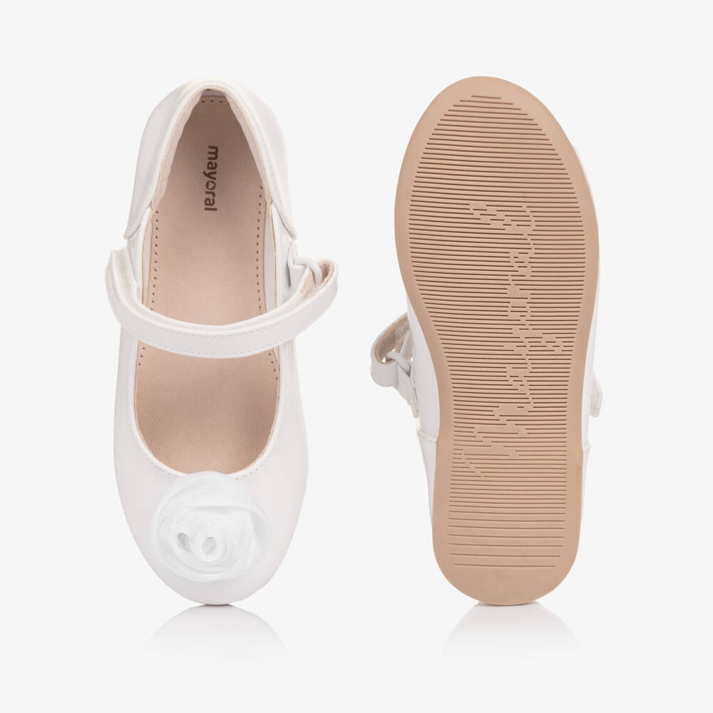 Mayoral-White Patent Pumps | Childrensalon Outlet