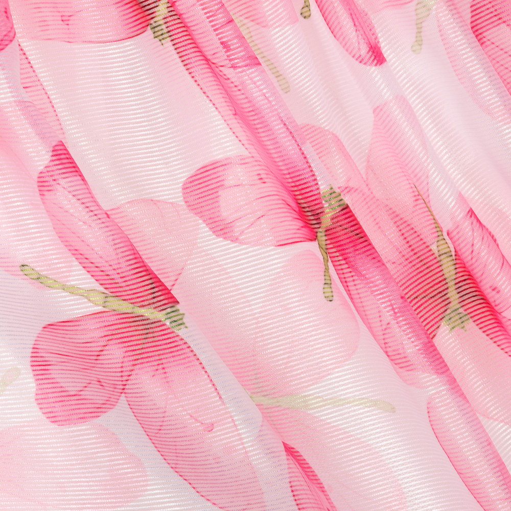 Mayoral-Бело-розовое платье в цветочек | Childrensalon Outlet