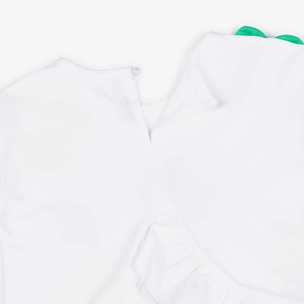 Mayoral-White & Pink Fruits Shorts Set | Childrensalon Outlet