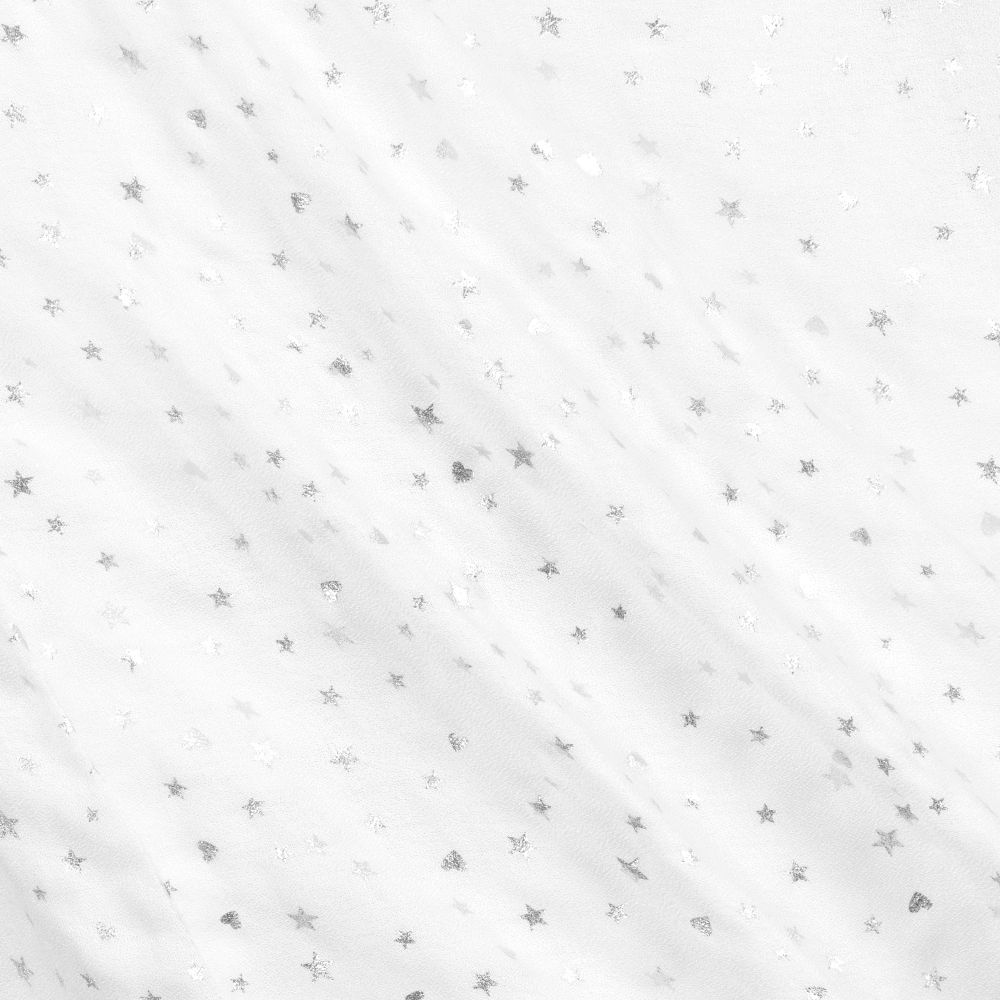 Mayoral-Белая блузка с серебристыми сердечками | Childrensalon Outlet