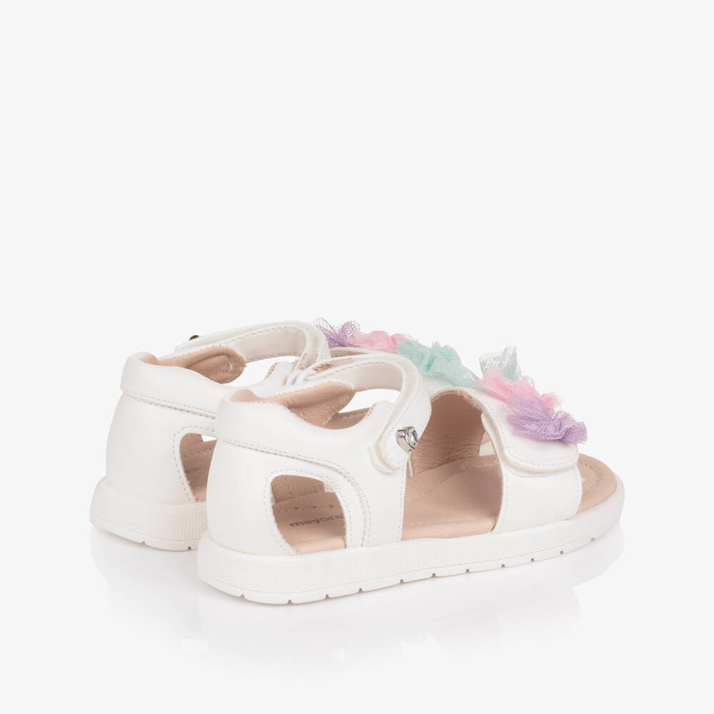 Mayoral-White Tulle Sandals | Childrensalon Outlet