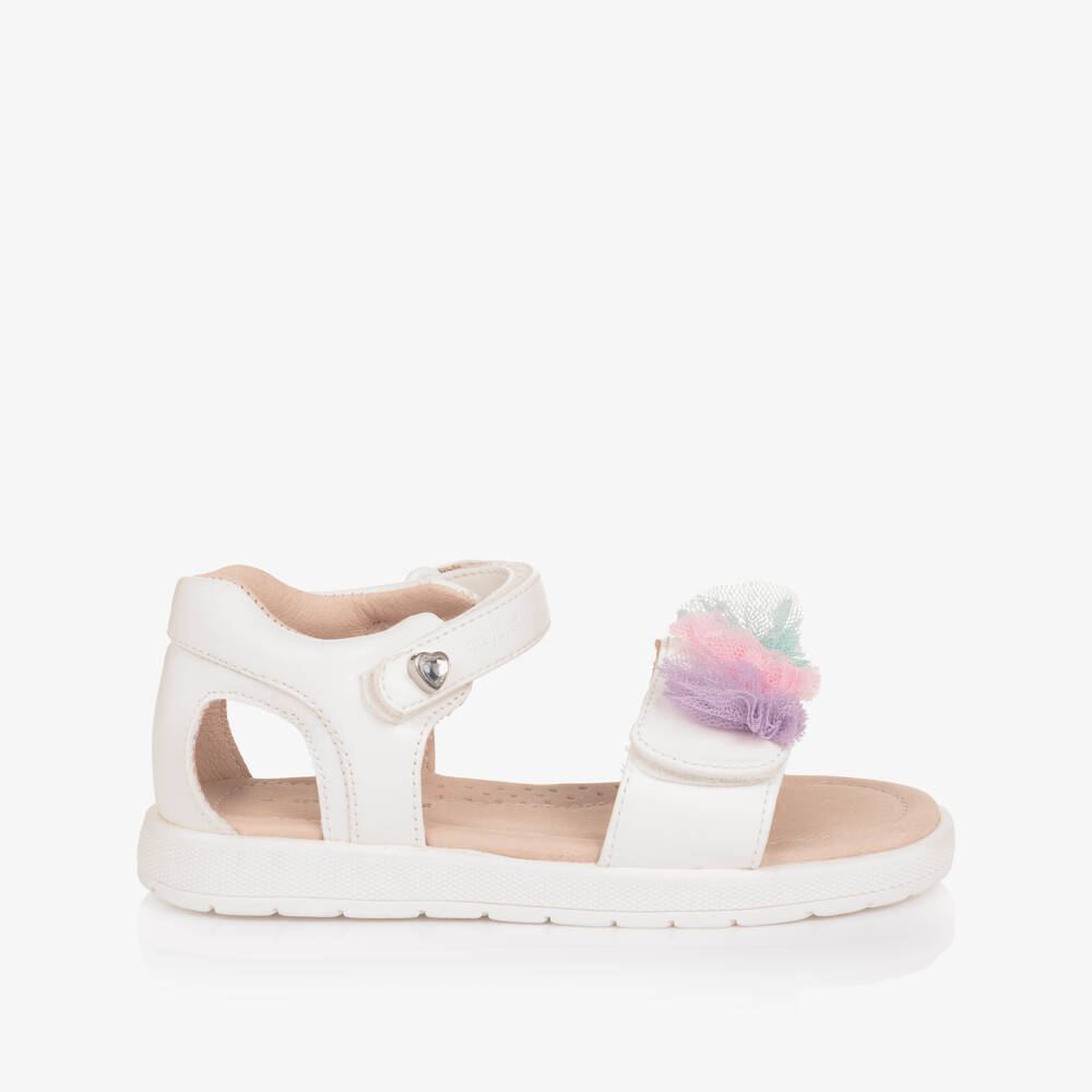 Mayoral-White Tulle Sandals | Childrensalon Outlet