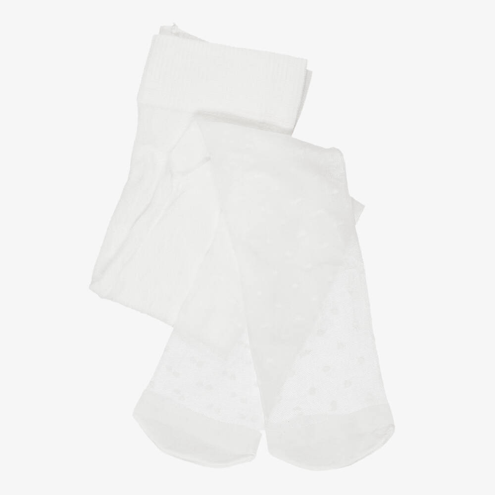 Mayoral-White Tulle Tights | Childrensalon Outlet