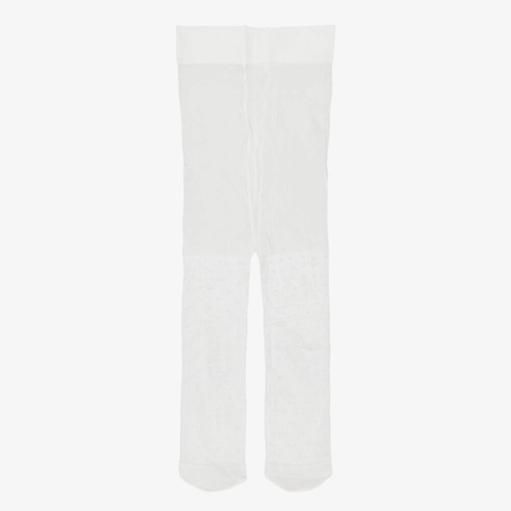 Mayoral-White Tulle Tights | Childrensalon Outlet