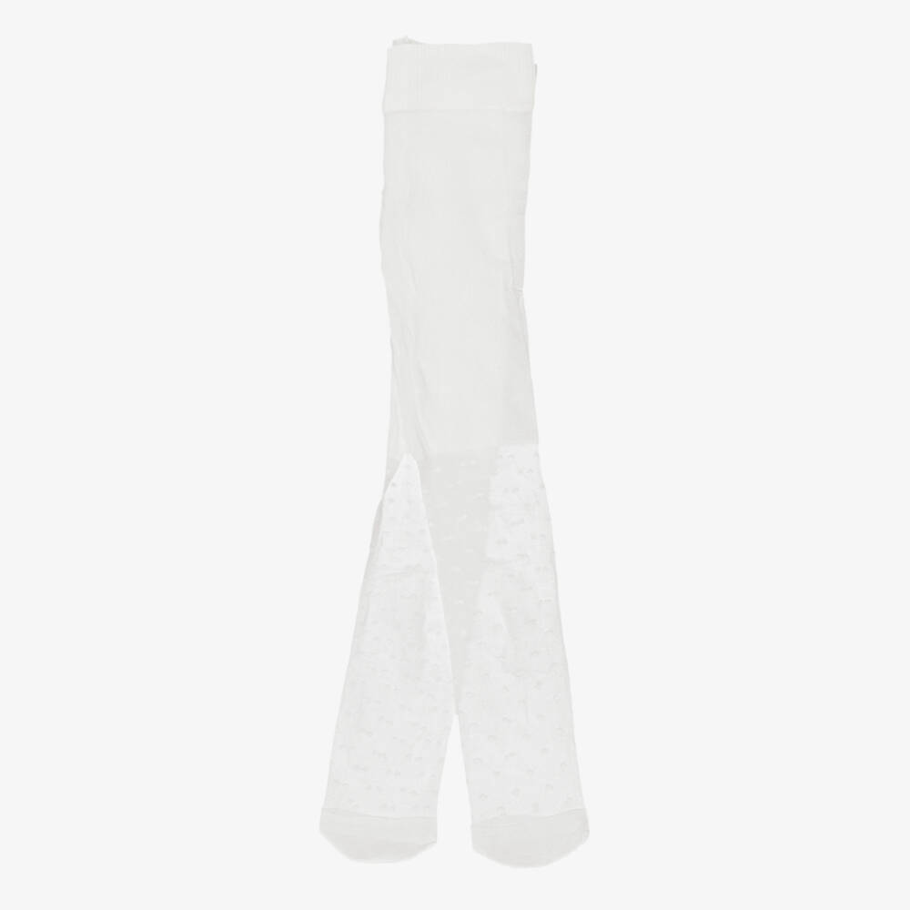 Mayoral-White Tulle Tights | Childrensalon Outlet