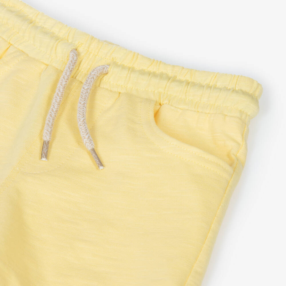 Mayoral-White & Yellow Crocodile Print Short Set | Childrensalon Outlet