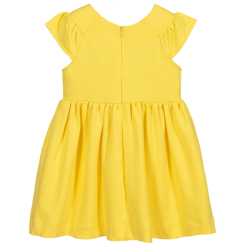 Mayoral - Yellow Cotton Jersey Dress | Childrensalon Outlet