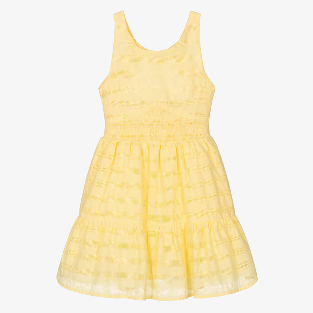 Mayoral-Yellow Dress | Childrensalon Outlet