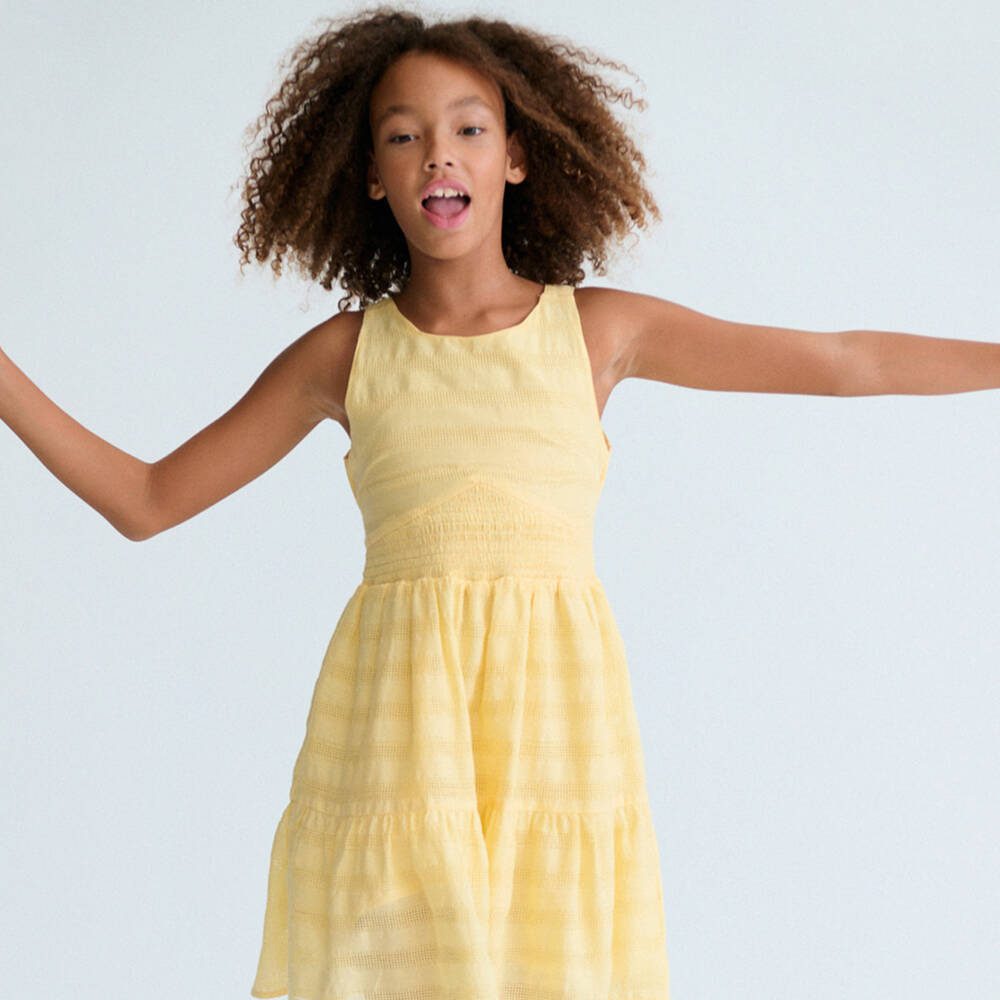 Mayoral-Yellow Dress | Childrensalon Outlet