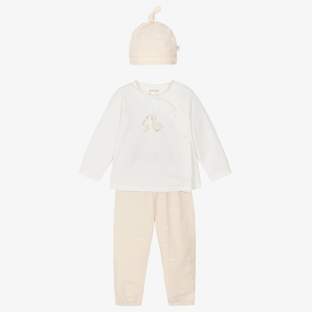 Mayoral Newborn-Yellow Duck Babysuit Set | Childrensalon Outlet