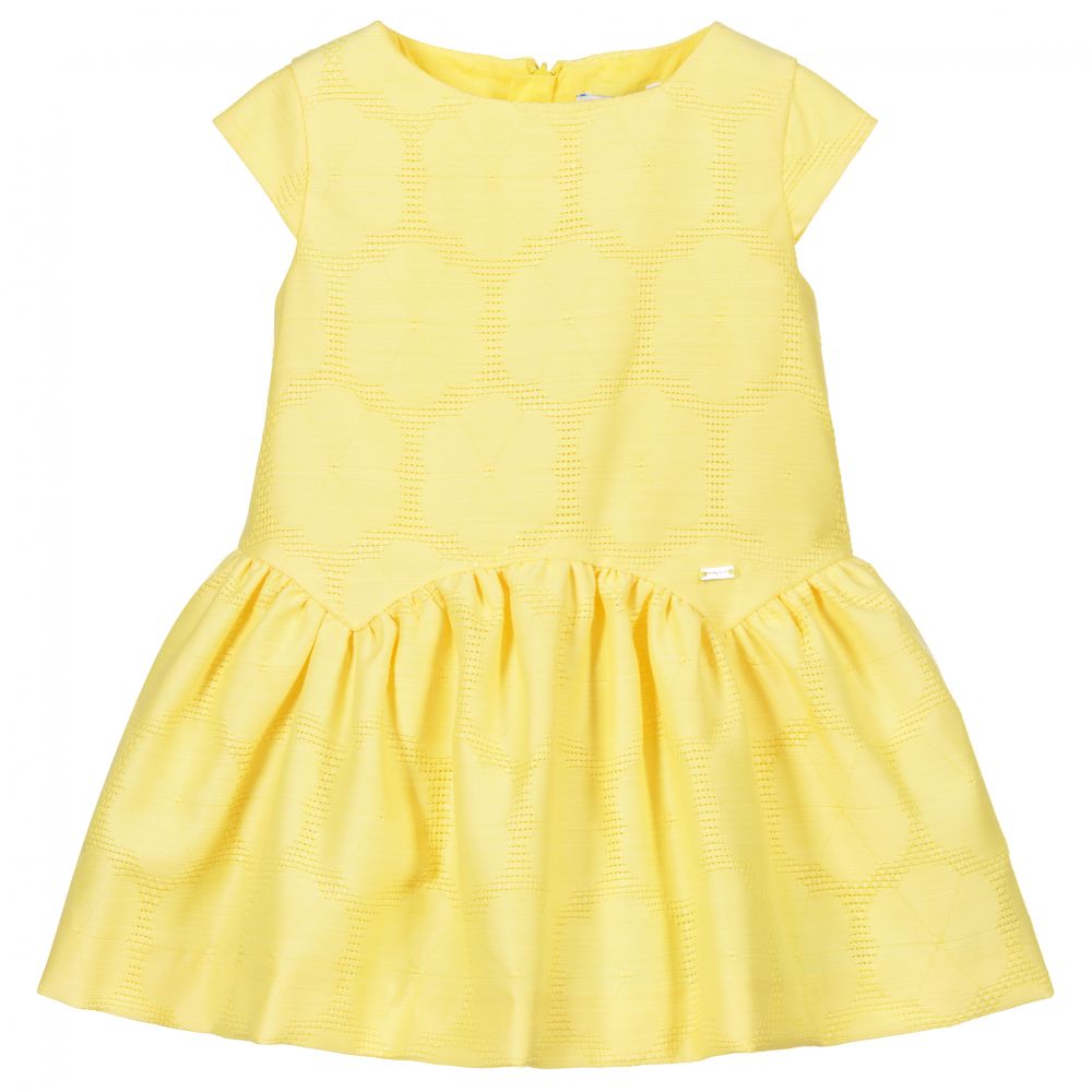 Mayoral - Yellow Floral Baby Dress | Childrensalon
