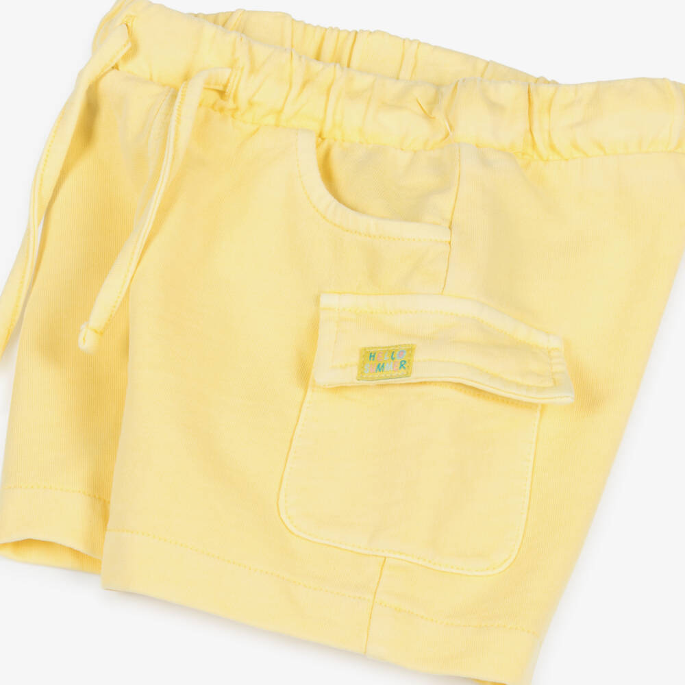 Mayoral-Yellow Jersey Shorts | Childrensalon Outlet