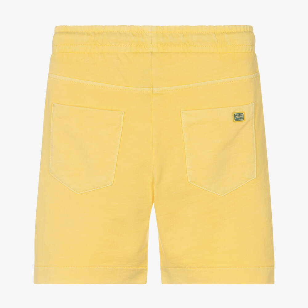 Mayoral-Yellow Jersey Shorts | Childrensalon Outlet