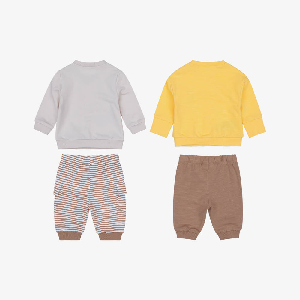 Mayoral Newborn-Yellow Lion Tracksuit Set | Childrensalon Outlet