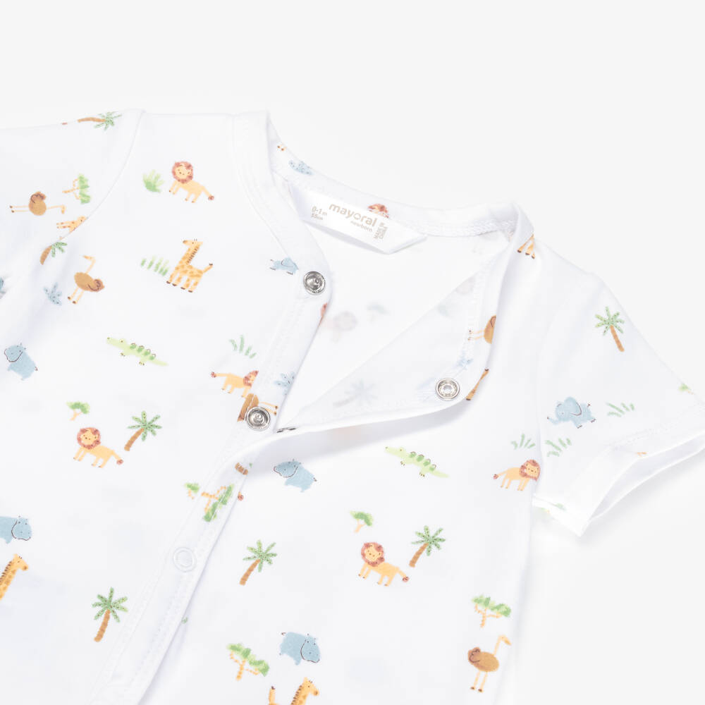 Mayoral Newborn-Yellow Safari Shortie | Childrensalon Outlet