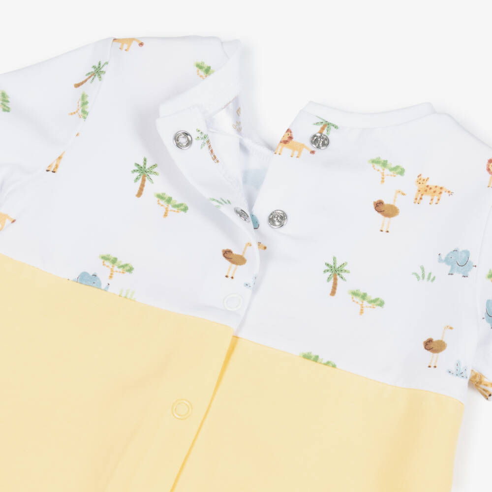 Mayoral Newborn-Yellow Safri Babysuit Set | Childrensalon Outlet