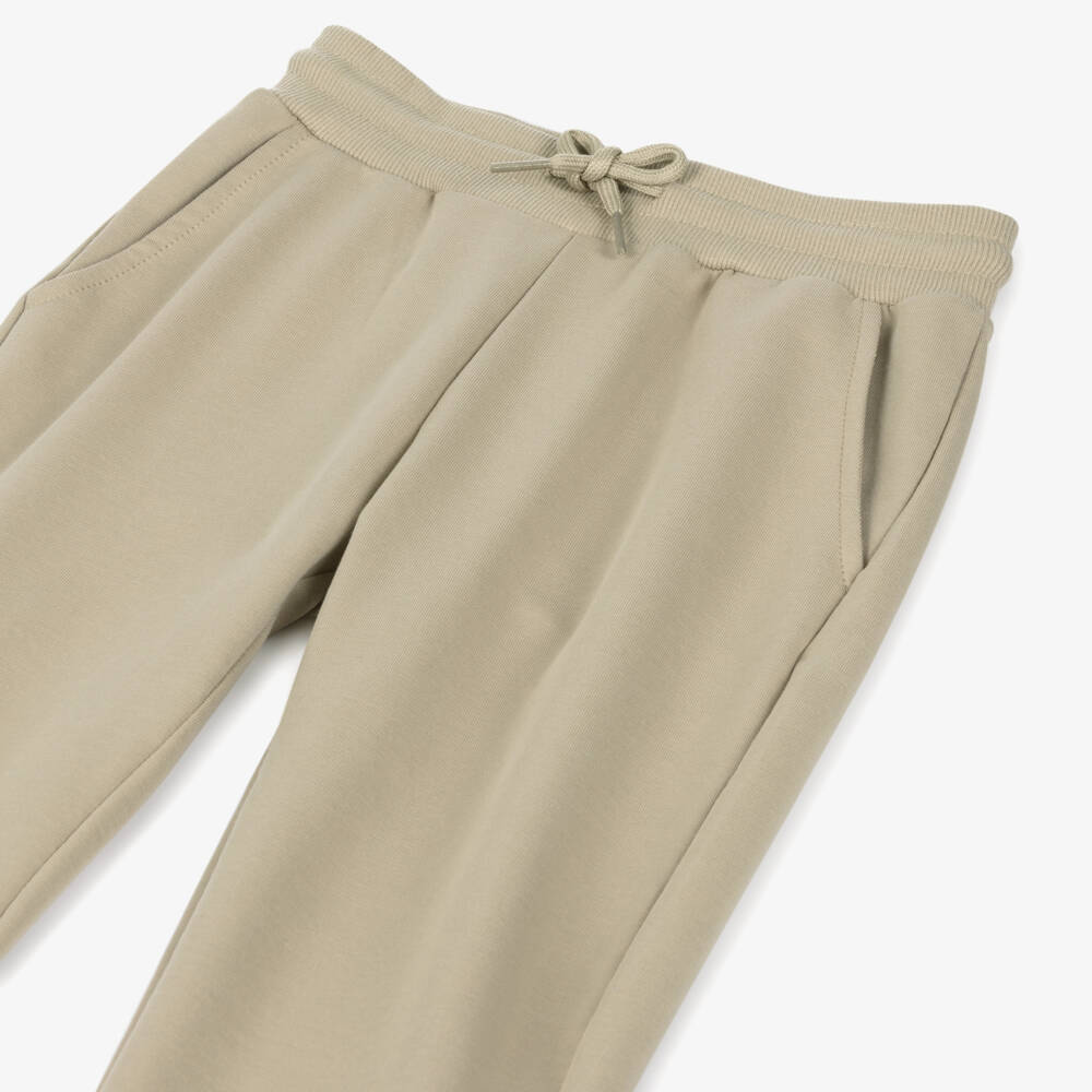 Mayoral-Young Gentleman's Beige Knit Joggers | Childrensalon Outlet