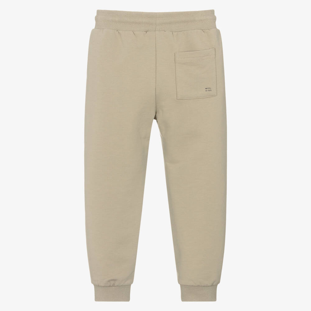 Mayoral-Young Gentleman's Beige Knit Joggers | Childrensalon Outlet