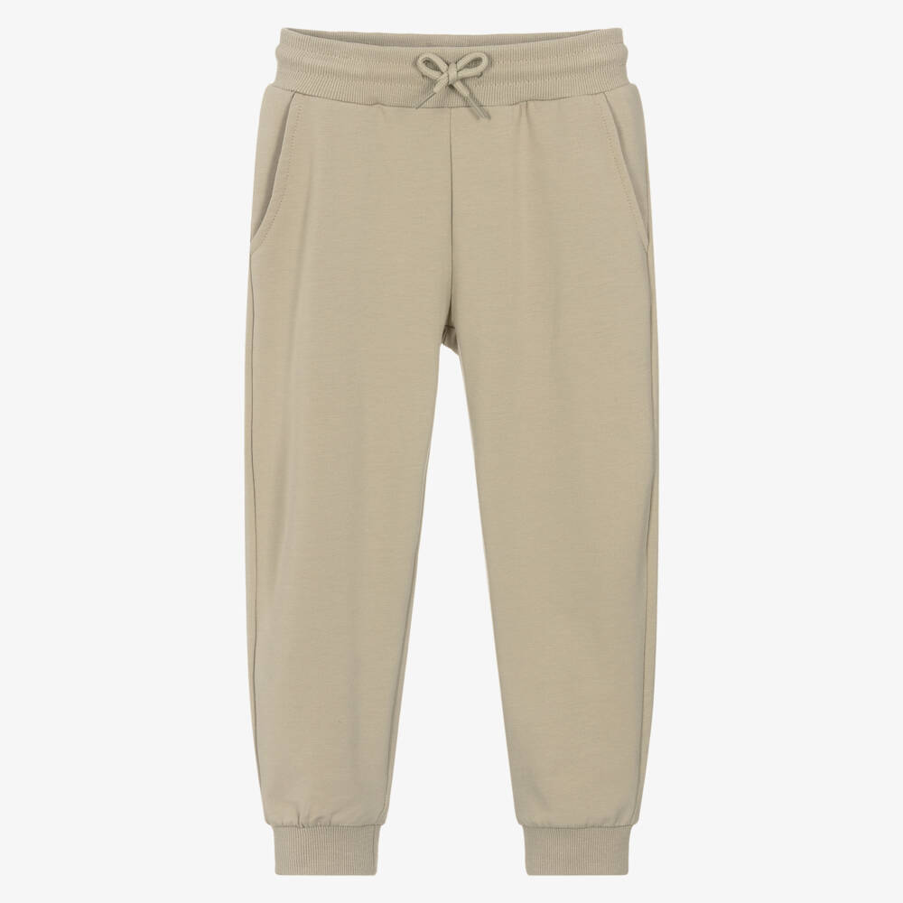 Mayoral-Young Gentleman's Beige Knit Joggers | Childrensalon Outlet