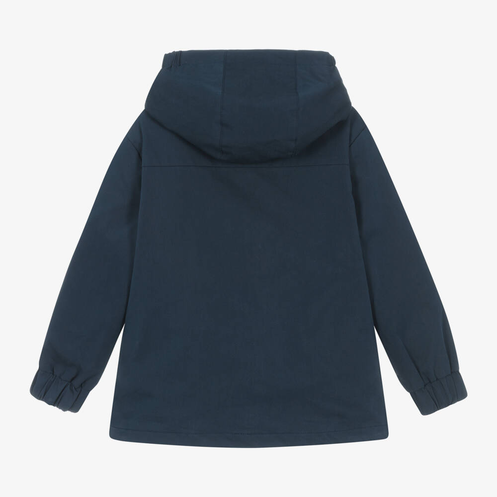 Mayoral-Пальто-худи синий для мальчиков | Childrensalon Outlet