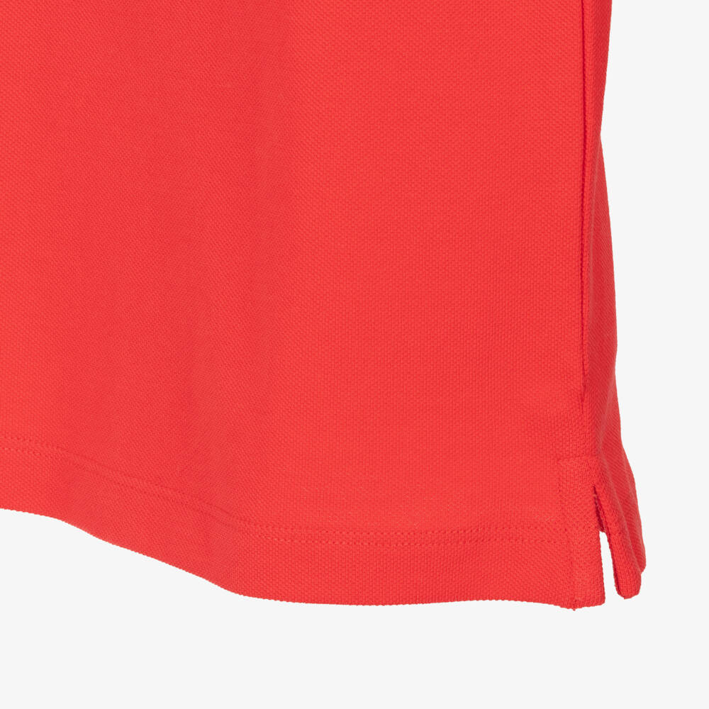 Mayoral-Young Gentlemen's Scarlet Piqué Polo | Childrensalon Outlet