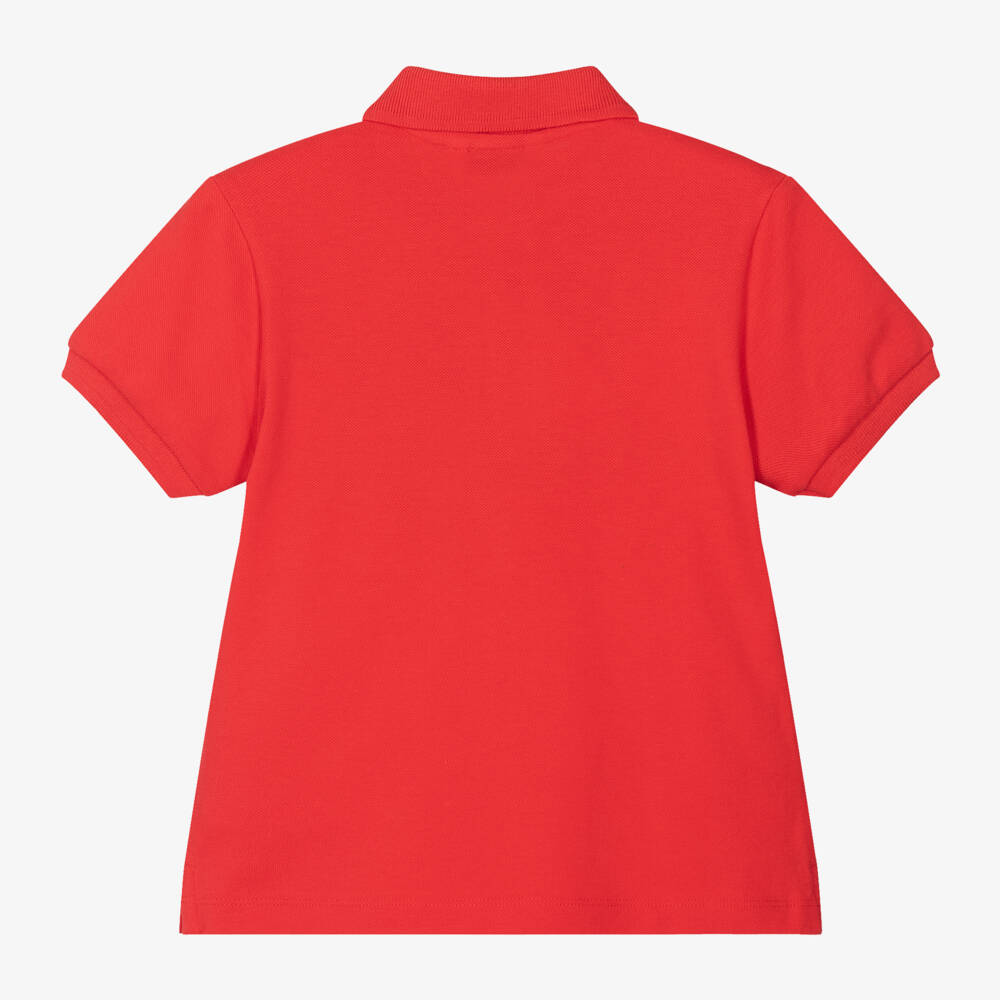 Mayoral-Young Gentlemen's Scarlet Piqué Polo | Childrensalon Outlet