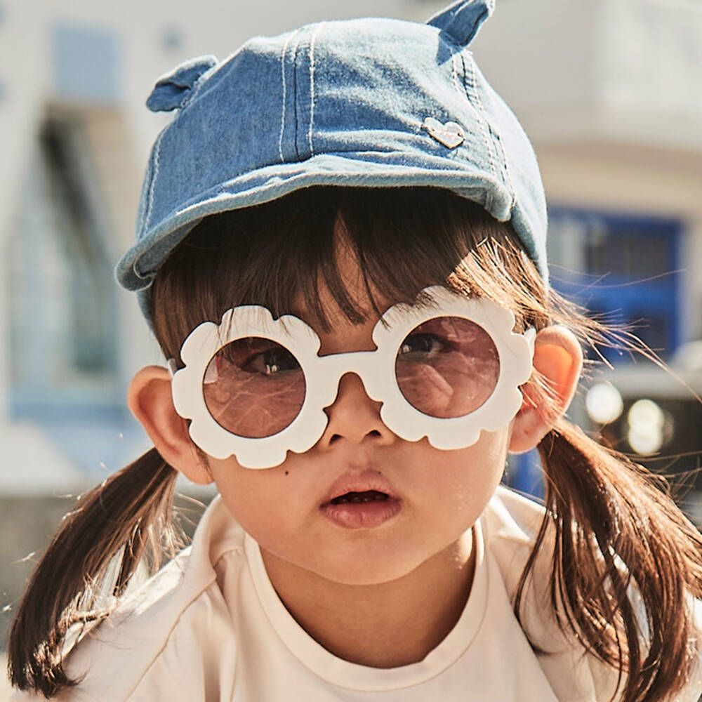 Mayoral-Young Ladies' Sky Kitty Cotton Hat | Childrensalon Outlet