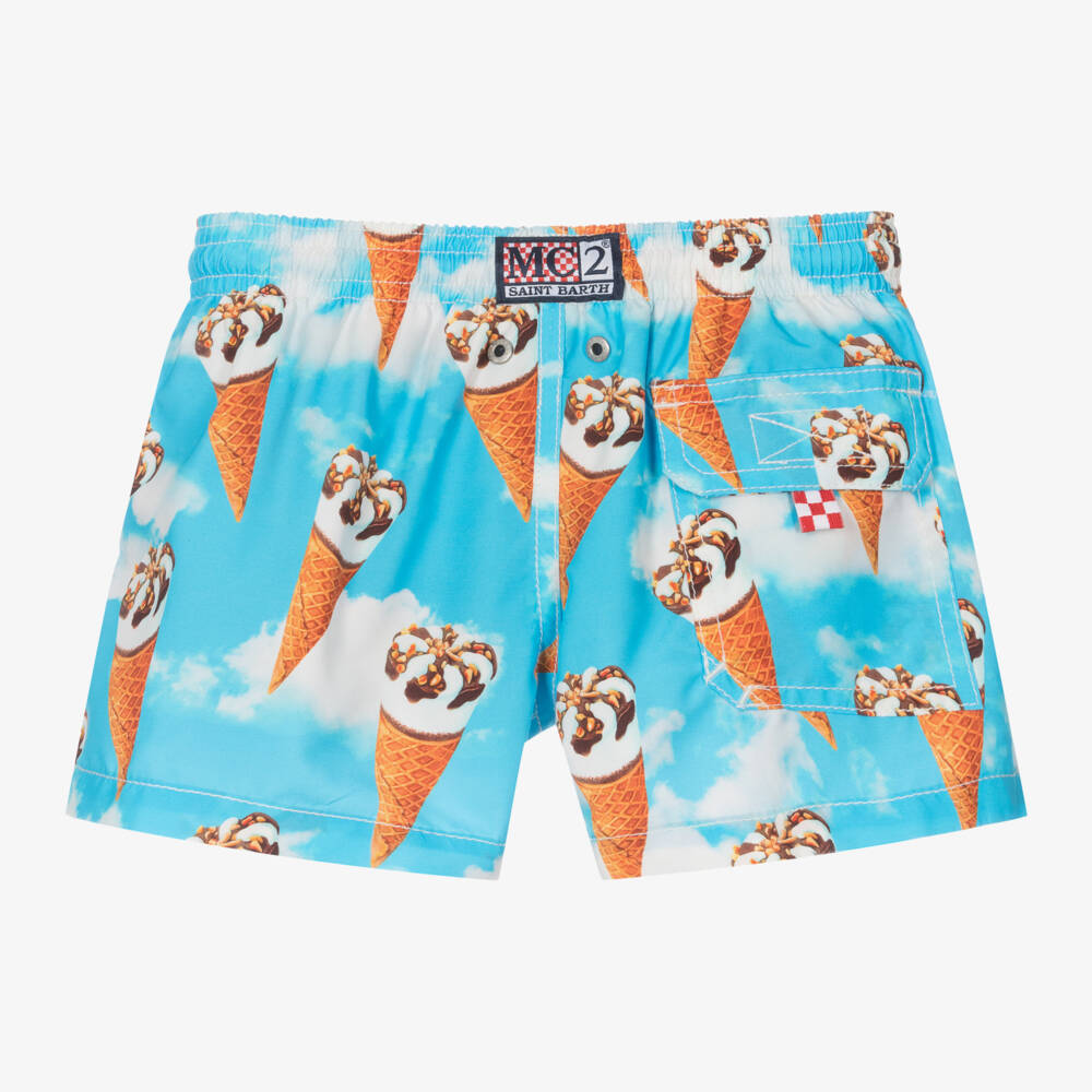 MC2 Saint Barth-Boys Azure Ice Cream Swimwear | Childrensalon Outlet