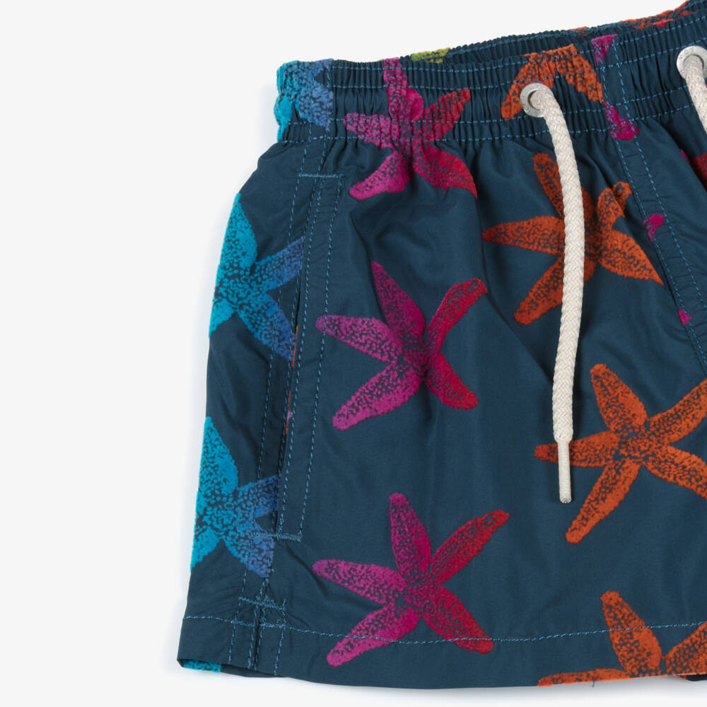 MC2 Saint Barth-Яркие синие шорты с морскими звездами для мальчиков | Childrensalon Outlet