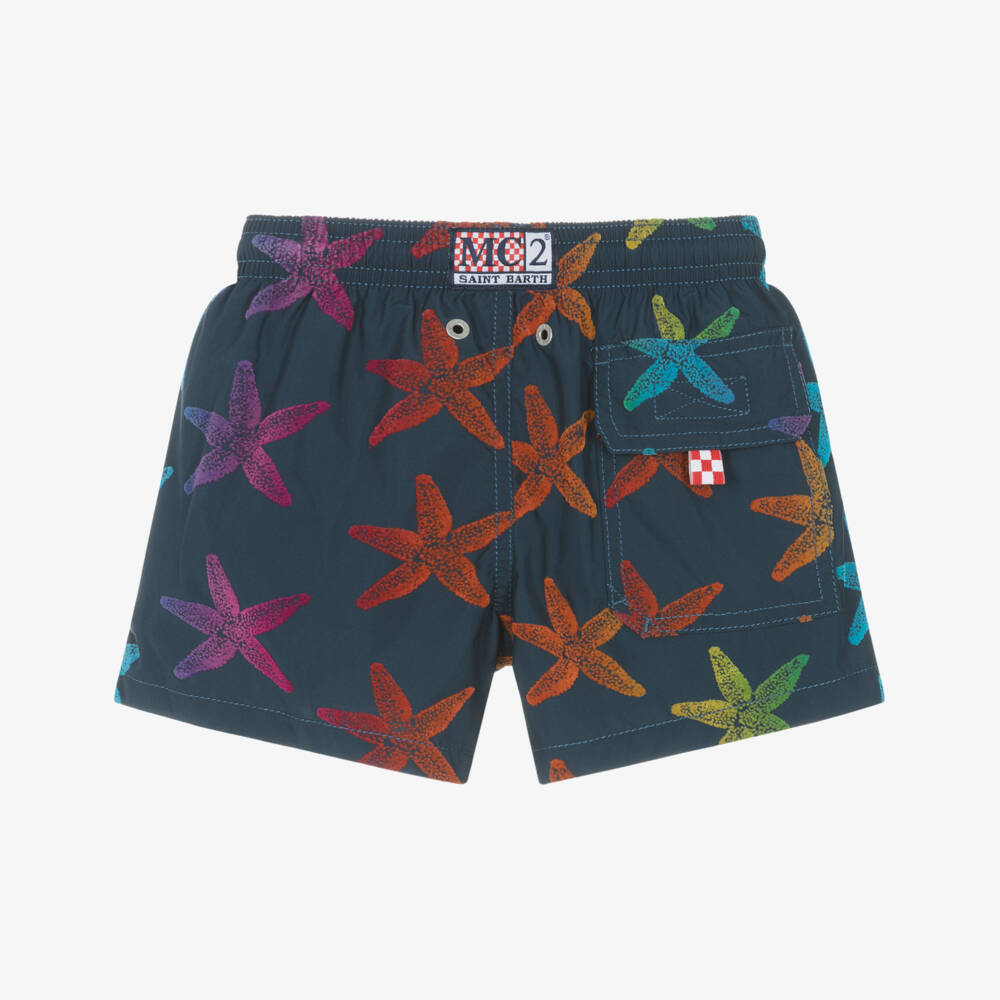 MC2 Saint Barth-Яркие синие шорты с морскими звездами для мальчиков | Childrensalon Outlet