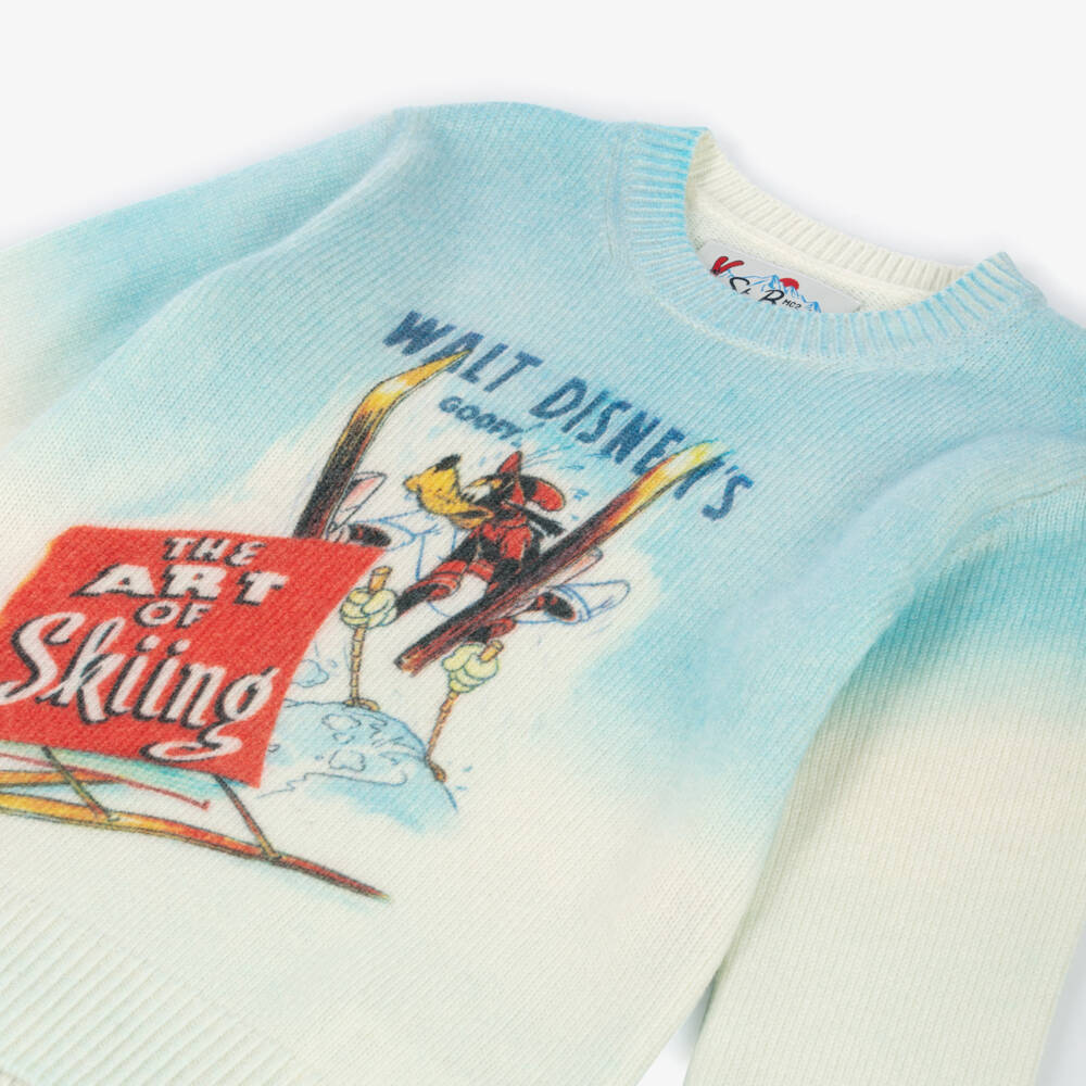 MC2 Saint Barth-Boys Pale Blue Goofy Disney Sweater | Childrensalon Outlet