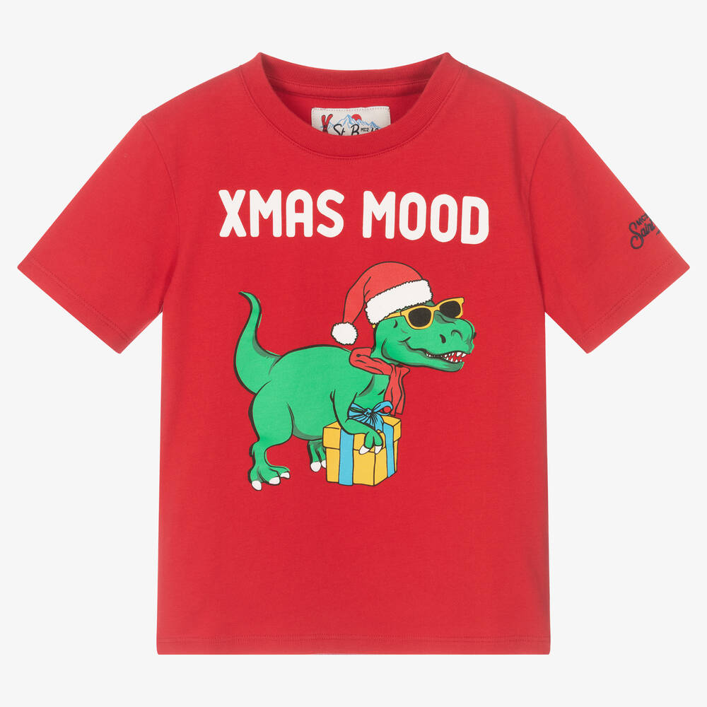 MC2 Saint Barth - T-shirt rouge en coton Rex garçon | Childrensalon