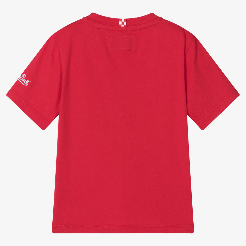 MC2 Saint Barth-Boys Red Peanuts T-Shirt | Childrensalon Outlet
