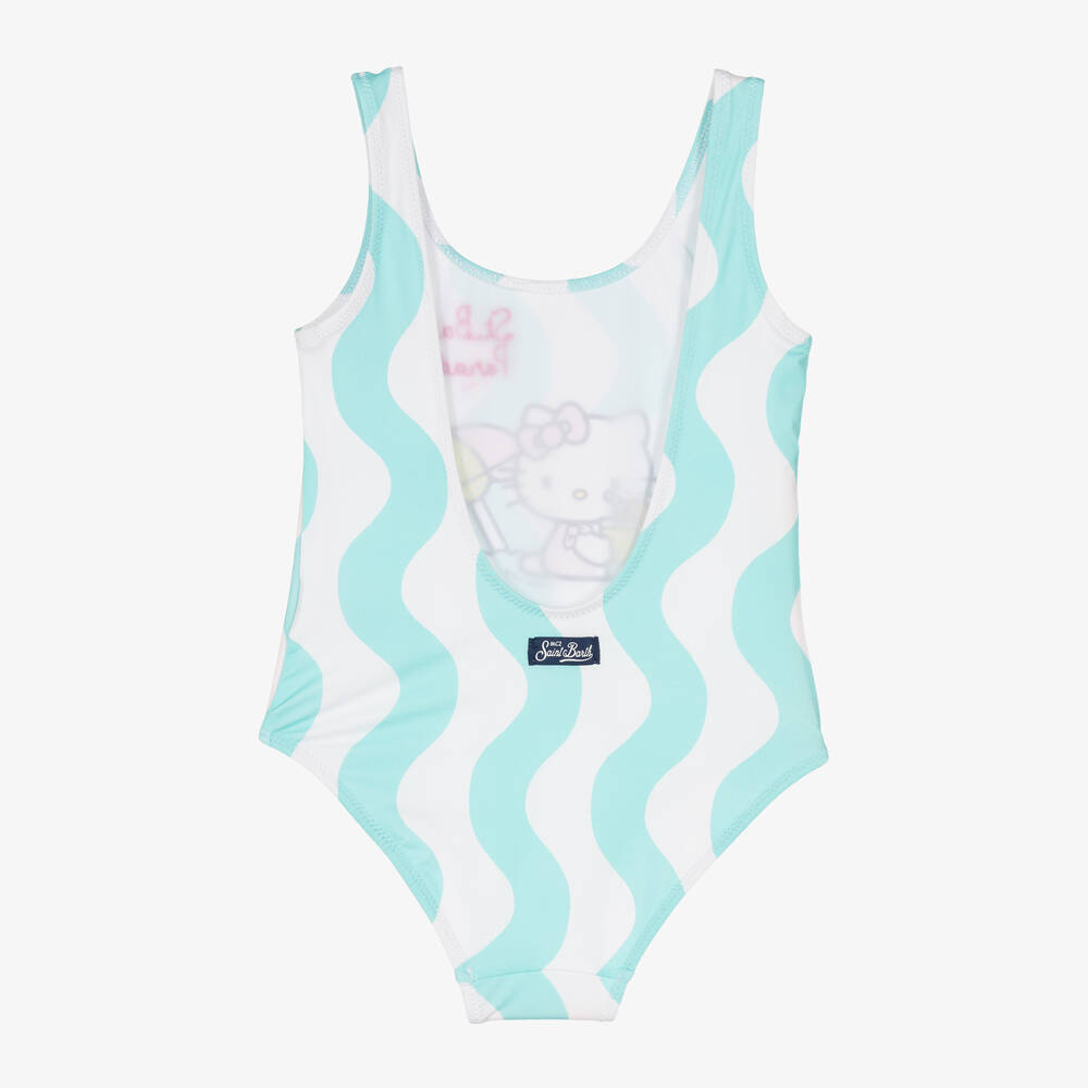 MC2 Saint Barth-Girls Blue Hello Kitty Swimsuit | Childrensalon Outlet