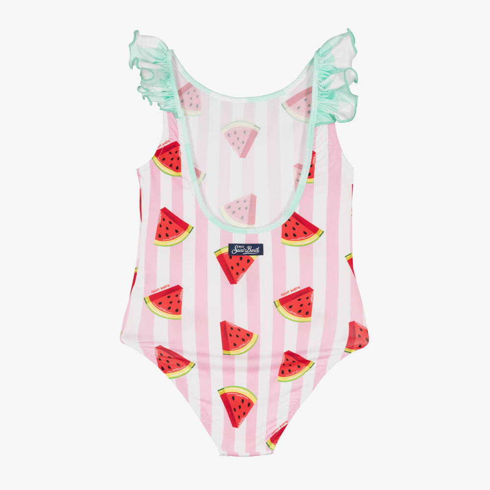 MC2 Saint Barth-Girls Pink Frill Watermelon Costume | Childrensalon Outlet