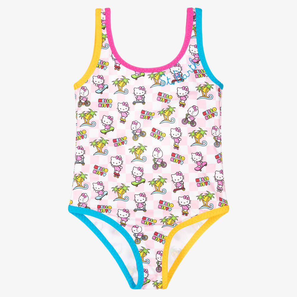 MC2 Saint Barth - Maillot de bain rose Hello Kitty Fille | Childrensalon