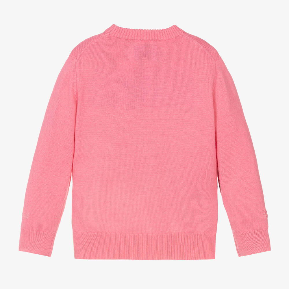 MC2 Saint Barth-Розовый шерстяной свитер Disney для девочек | Childrensalon Outlet