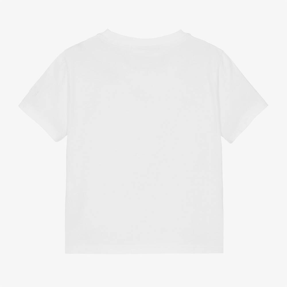 MC2 Saint Barth-تيشيرت قطن لون أبيض للبنات | Childrensalon Outlet