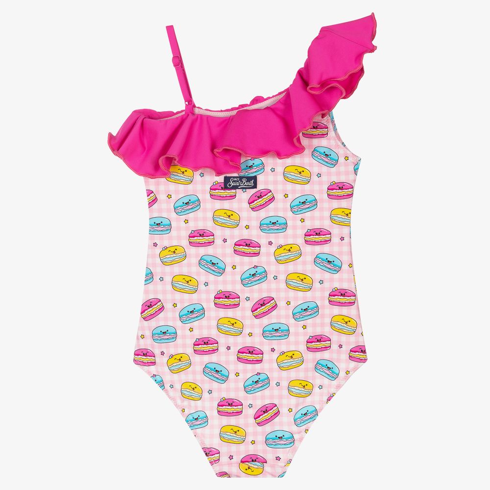 ام سي تو سانت بارث-مايّو لون زهري وأبيض للبنات | Childrensalon Outlet