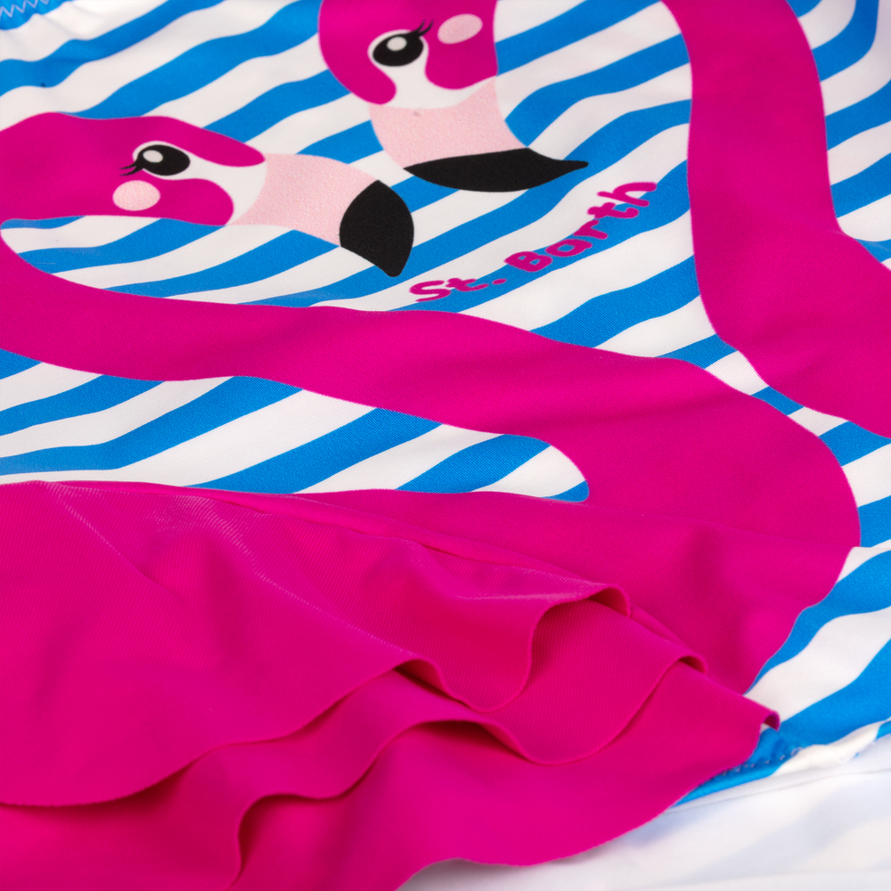 MC2 Saint Barth-Голубой купальник с фламинго для подростков | Childrensalon Outlet