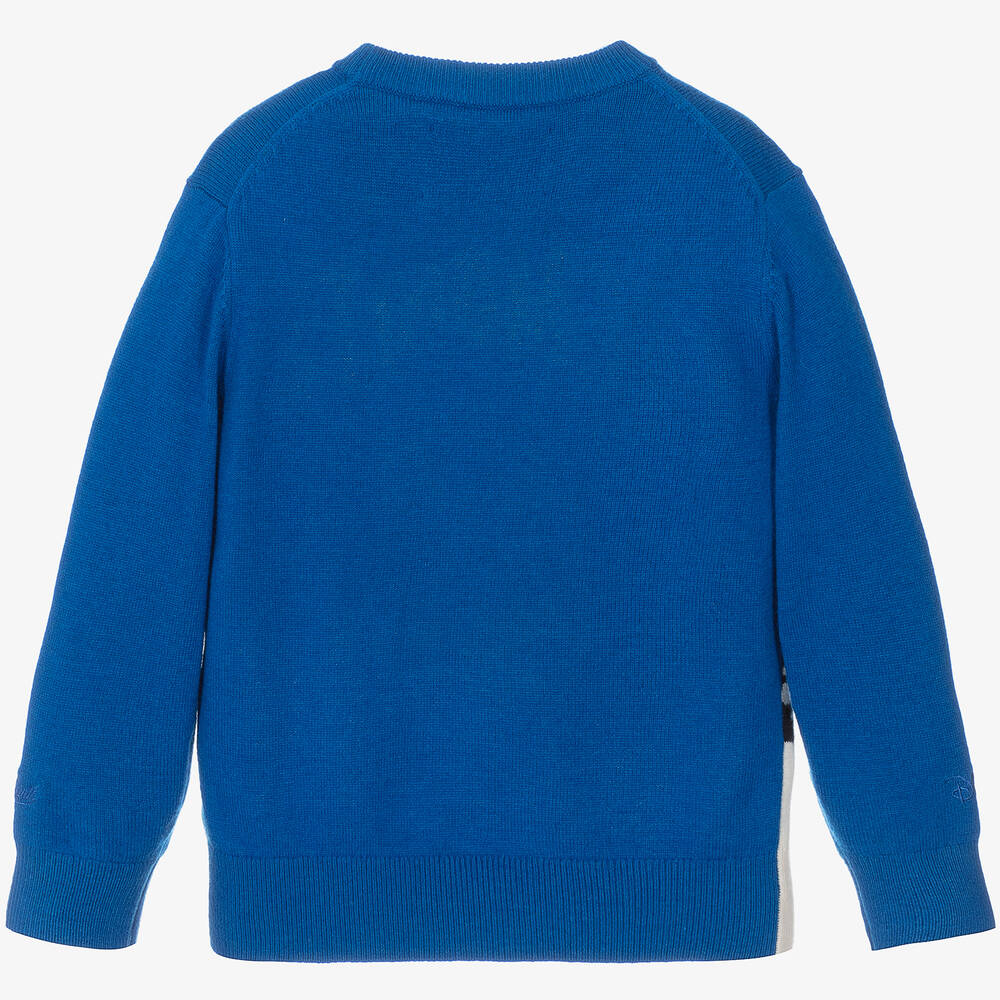 MC2 Saint Barth-Синий шерстяной свитер Disney для подростков | Childrensalon Outlet