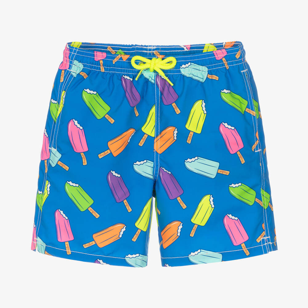 MC2 Saint Barth-Teen Boys Blue Ice Lolly Swim Shorts | Childrensalon Outlet