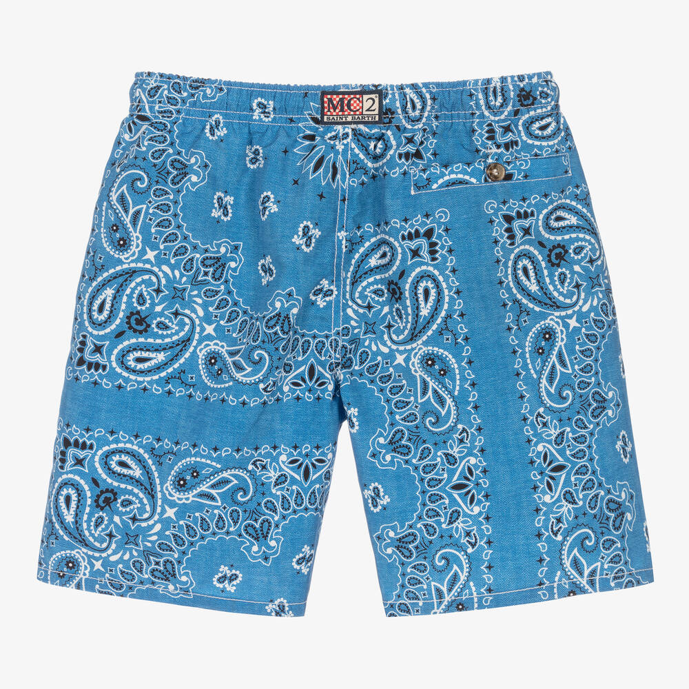 Rhude Kith Bandana Shorts Rhude Cross Bandana Swim Short In Black