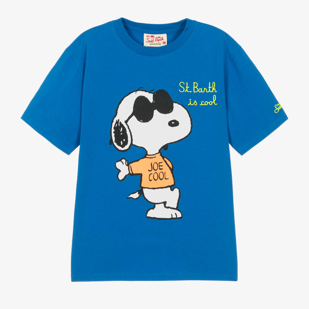 MC2 Saint Barth - Blaues Teen Peanuts T-Shirt | Childrensalon