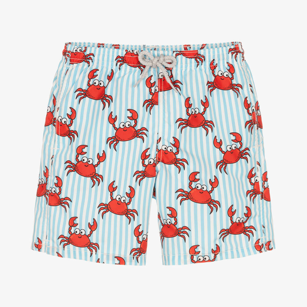 MC2 Saint Barth - Teen Krebs-Badeshorts in Blau & Rot | Childrensalon