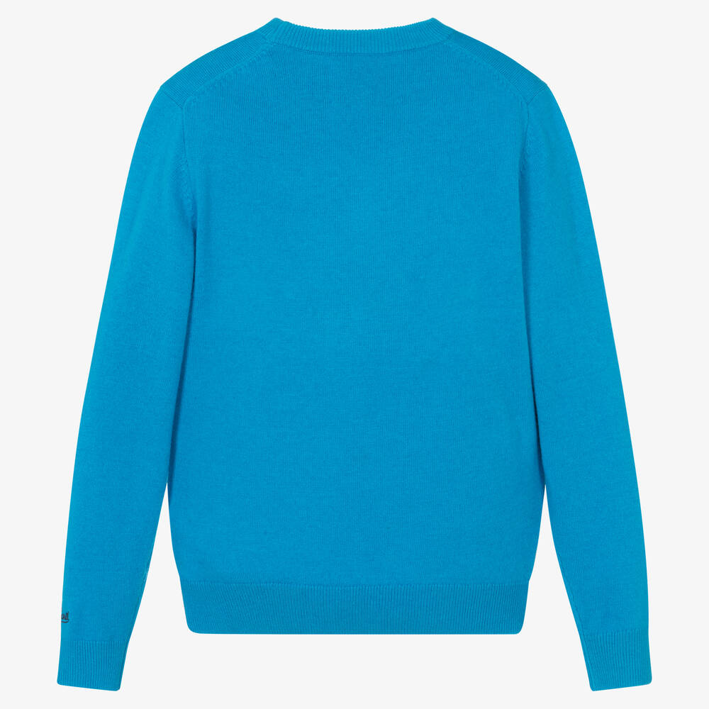 MC2 Saint Barth-Голубой шерстяной джемпер | Childrensalon Outlet