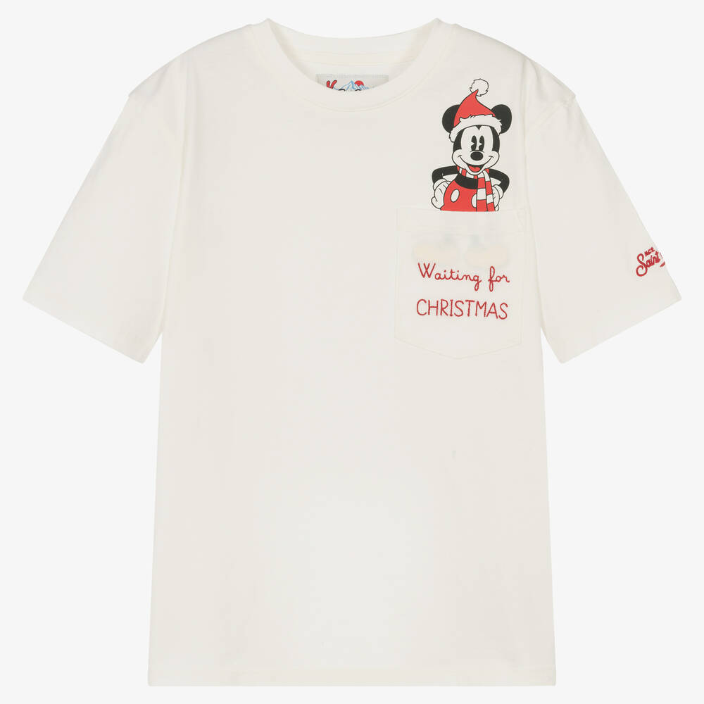 MC2 Saint Barth - Teen Disney T-Shirt in Elfenbein | Childrensalon