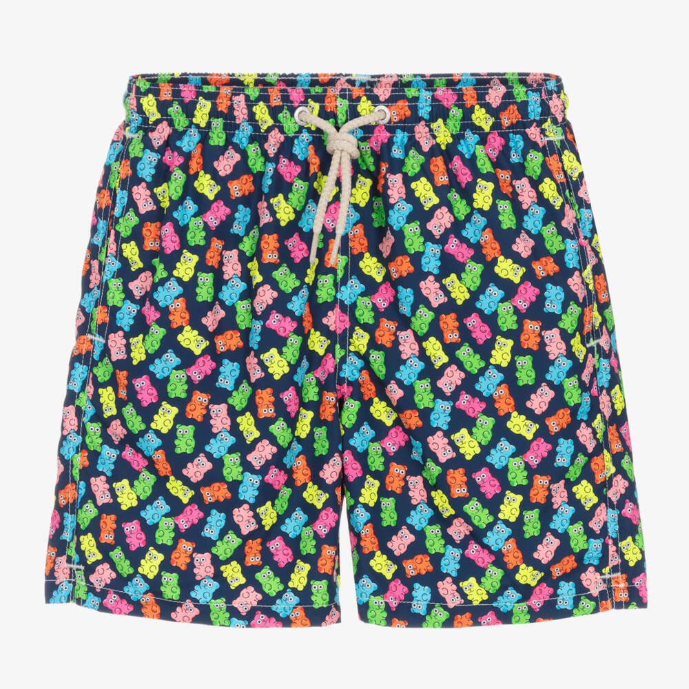 MC2 Saint Barth-Teen Boys Neon Gummy Print Shorts | Childrensalon Outlet