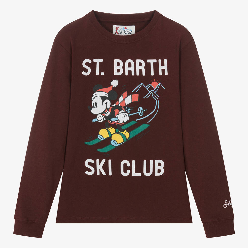 MC2 Saint Barth - Teen Boys Red Cotton Disney Top | Childrensalon