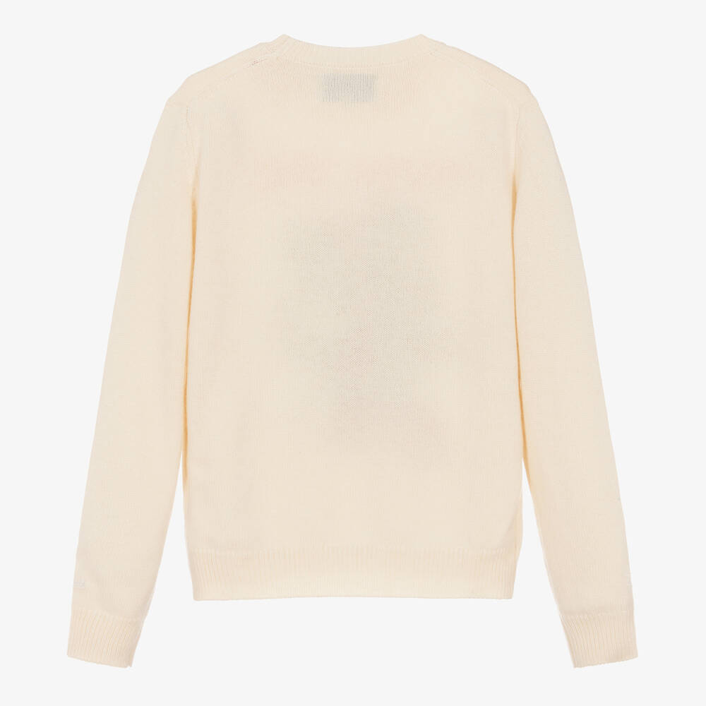 MC2 Saint Barth-بلوفر ديزني صوف لون عاجي للمراهقات | Childrensalon Outlet